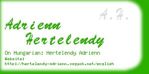 adrienn hertelendy business card